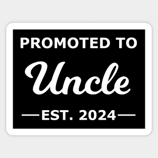 Promoted To Uncle Est. 2024 Sticker